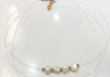 Collar Transparente con Perlas