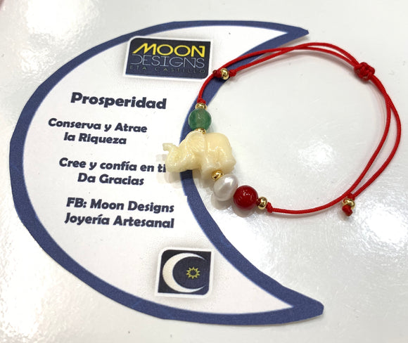 Pulsera para la prosperidad que puede ayudar a conservar y atraer la riqueza. Cree y confía en ti. Ten Fe. ¡Da Gracias!